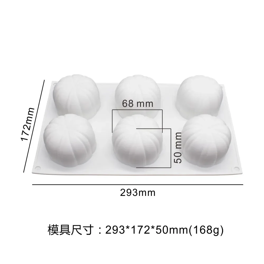 6 Cavity Igloo Silicone Cake Mold Creative Modeling Ice Cream Chiffon Mold Kitchen Bakery Baking Antidust Resistant Accessories