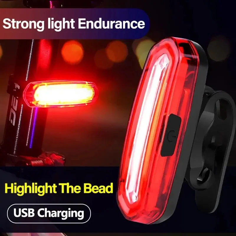 Taillight MTB Red Rear Light USB LED Waterproof Bike Light