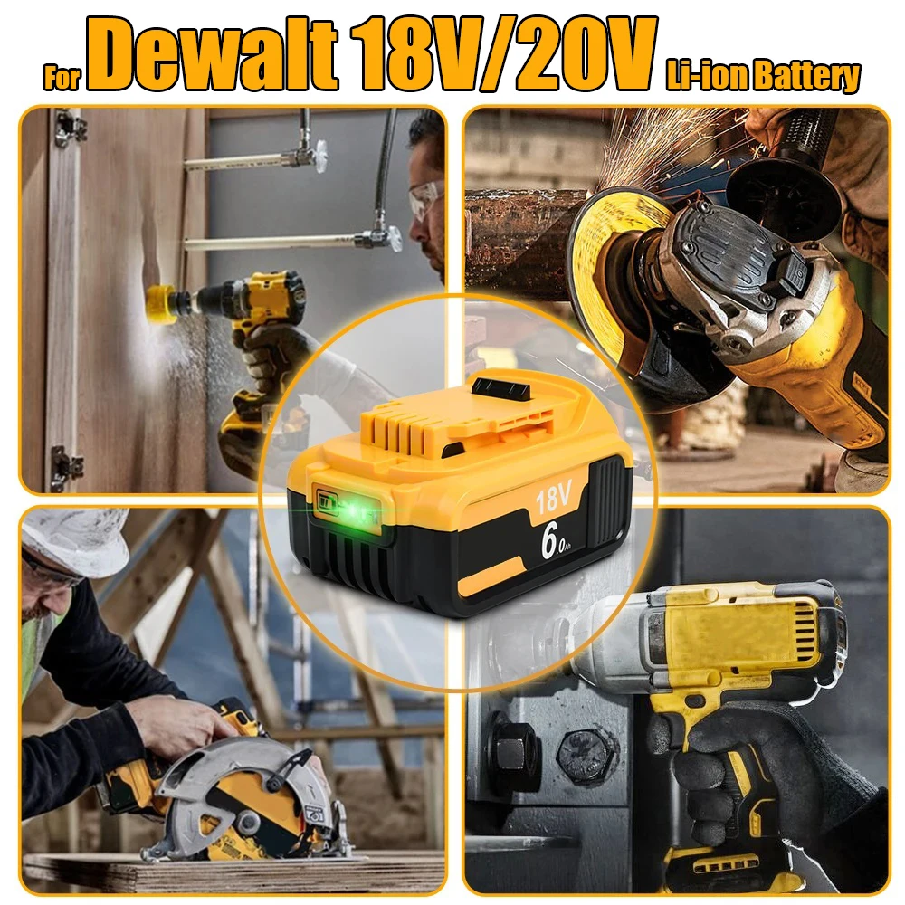 

Сменный аккумулятор 20 в для Dewalt, батарея 20 в макс. для Dewalt 20 в, беспроводные инструменты DCB205 DCB206 DCB200 DCB201 DCB204 DCB180