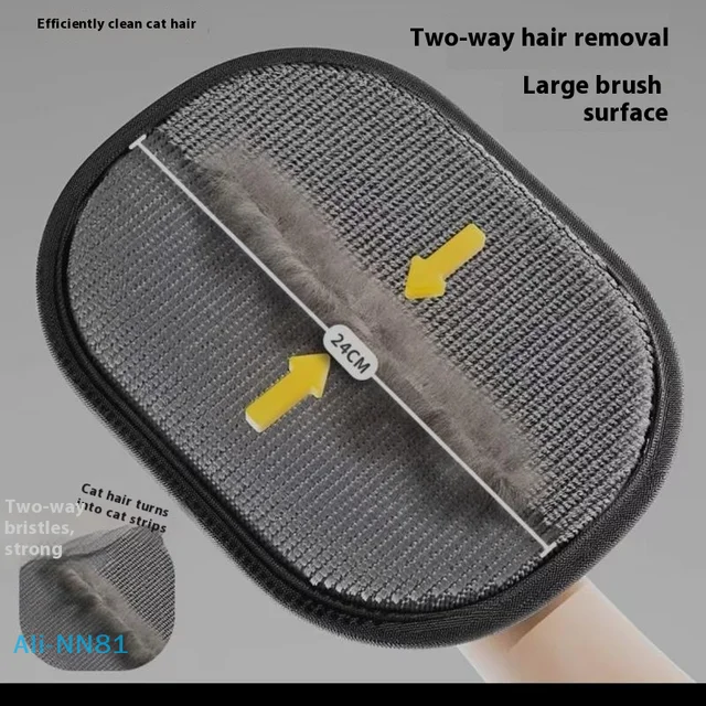 S3539dee645c0492da6dda91afd830c50E.jpg Upgrated Pet Hair Remover Glove Double-Sided Fur Gloves Cat Dog Fur Magnet Gloves For Washing Deshedding Cleaning Carpets Sofas