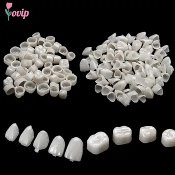 초박형 미백 수지 어금니 전면 임시 크라운 도자기, 치과 재료, 구강 관리 도구, 2 팩
