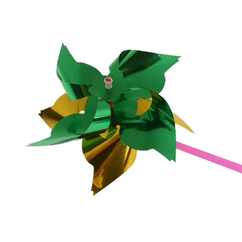 20pcs Toy Windmill DIY Kits Colorful Pinwheels for Kids Play House Backyard