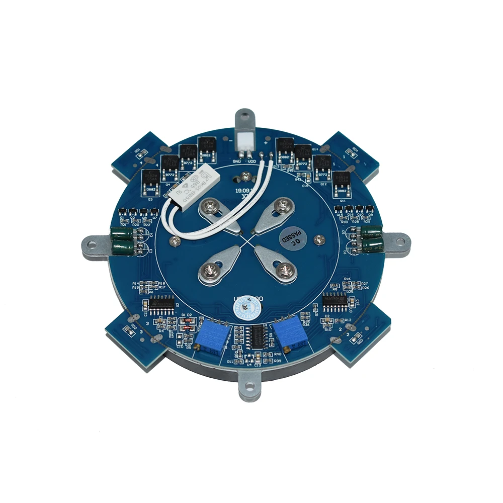 circuit analogique suspension magnétique avec lumières led et noyau dernière suspension