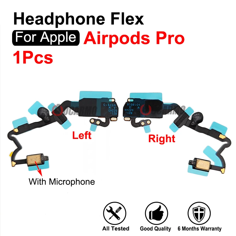 ForAppleAirPodsProLeftAndRightHeadphoneMicMicrophoneFlex
