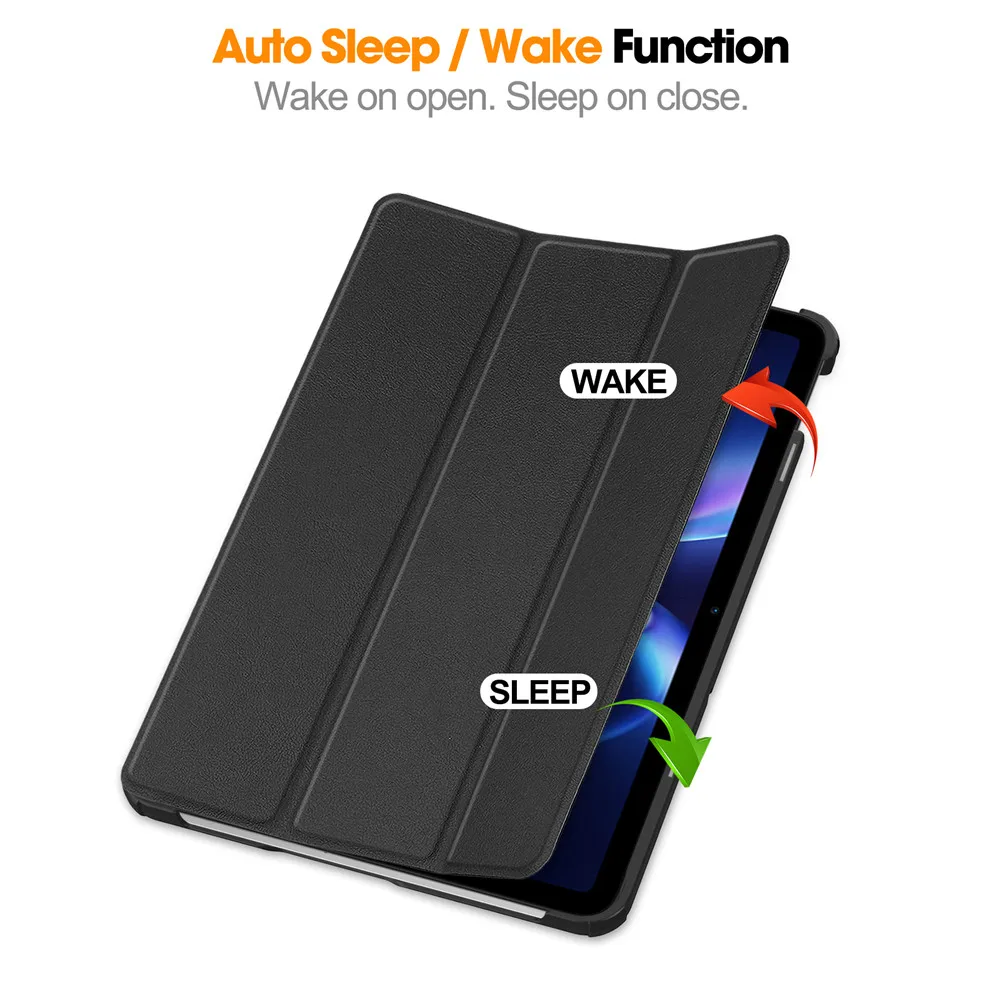 Enhanced Smart Folding Flip Stand Case with Auto Sleep