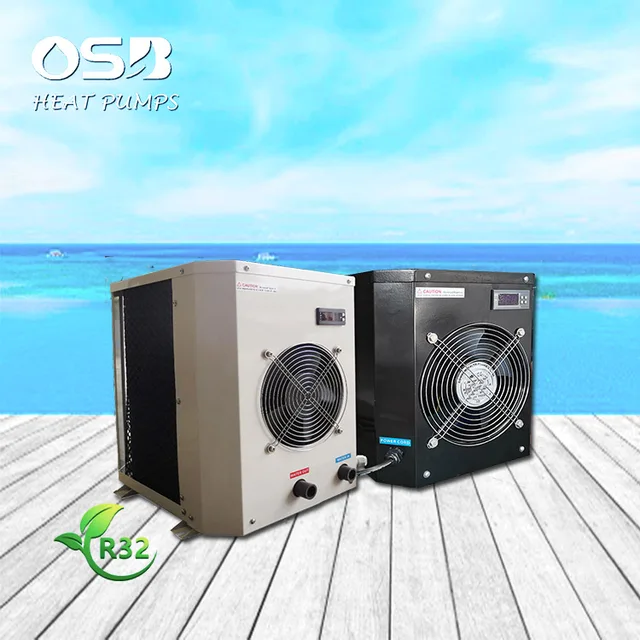 R32 Mini Size Small Household Portable Piscina Intex Swimming Pool Heat Pump and Pool Accessories Bomba Calor para Piscina