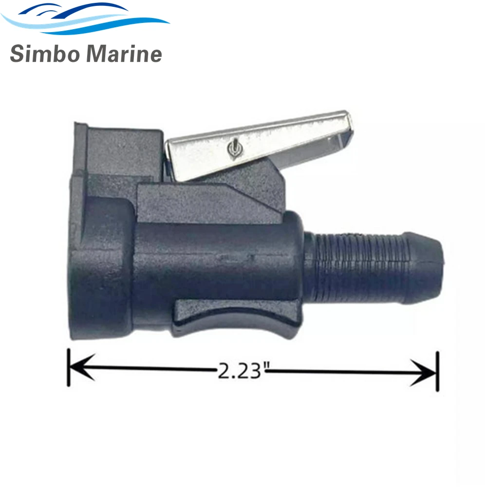 3/8 Fuel Line Connector 176445 for OMC Johnson Evinrude Outboards Engine Fuel Hose 775641 Replaces Sierra 18-8092 fuel line connector