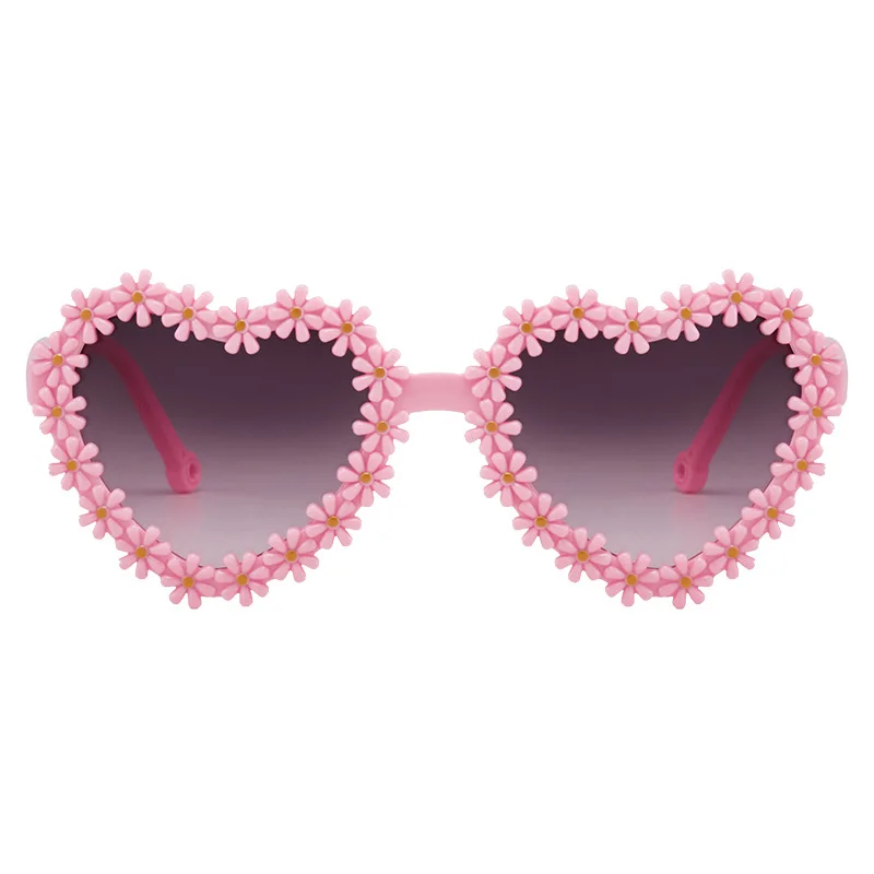 جديد أطفال النظارات الشمسية الأطفال جولة زهرة النظارات الشمسية الفتيات الفتيان الطفل الرياضة ظلال نظارات UV400 في الهواء الطلق نظارات الحماية من الشمس