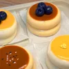 Simulation Soufflé Fiddy Squeeze Toy Decompression Pressure Relief Squishy Fingertip Toy Blueberry Strawberry Slow Rebound Toy 4