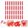 120 Pcs Tweezer Parts Tip Protector Eyelash Tweezers Cap Protective Case Guard for Lashes Red Covers 2