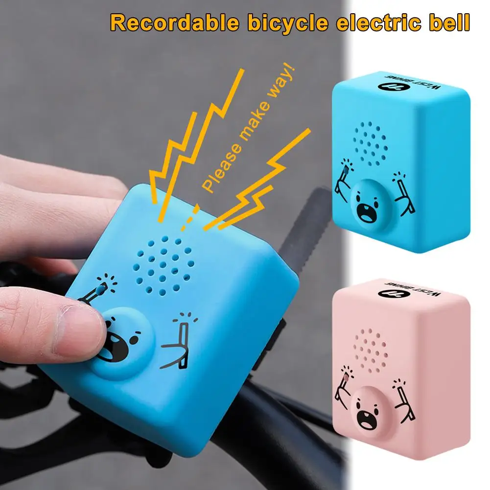 Description Picture 2 of itemRecordable Bicycle Electric Bell, Super Loud 120 Decibel Bicycle Waterproof Bell, DIY Bicycle Recording Speaker