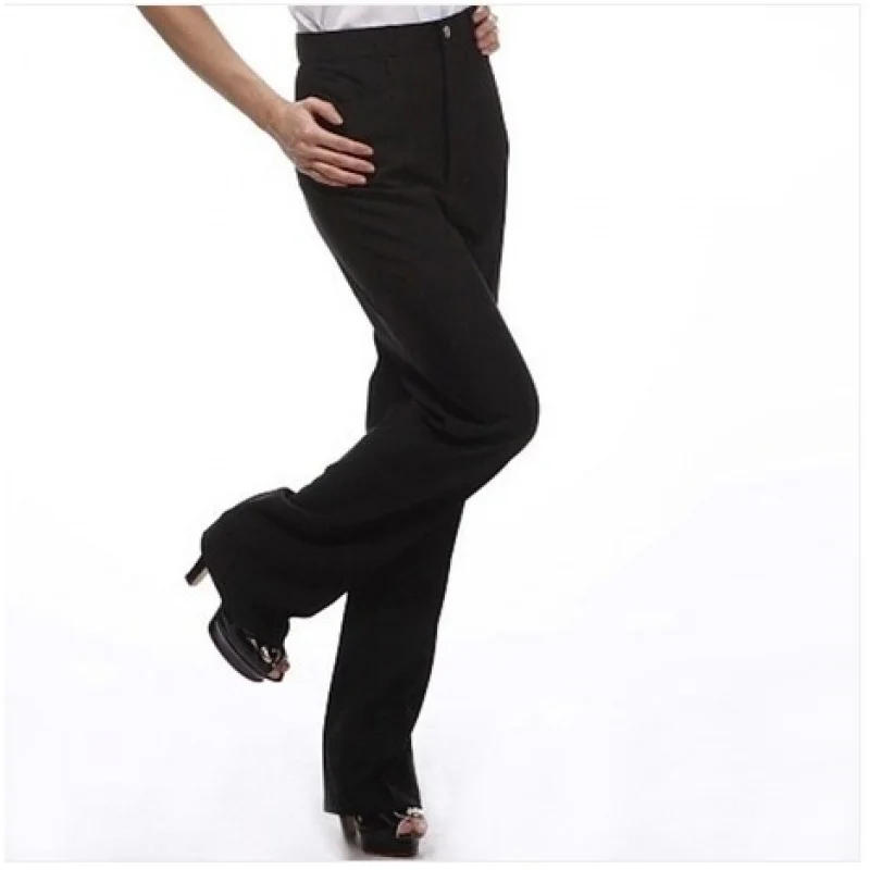 Thickened Women's Autumn And Winter Elastic Straight-Leg Pants Restaurant Catering Waiter Work