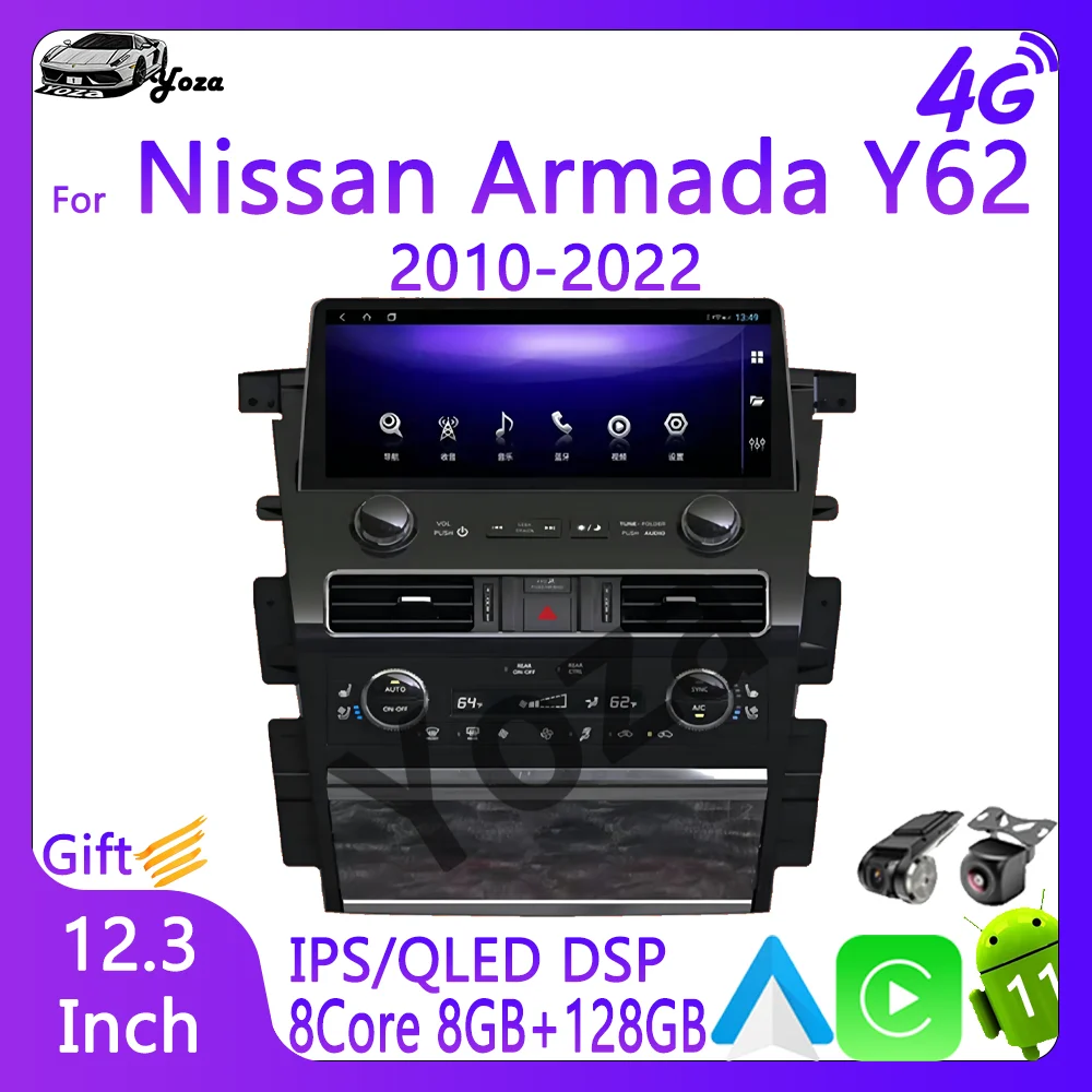 YozaCarplayCarRadioForNissanArmadaY6220102022Android11Touch