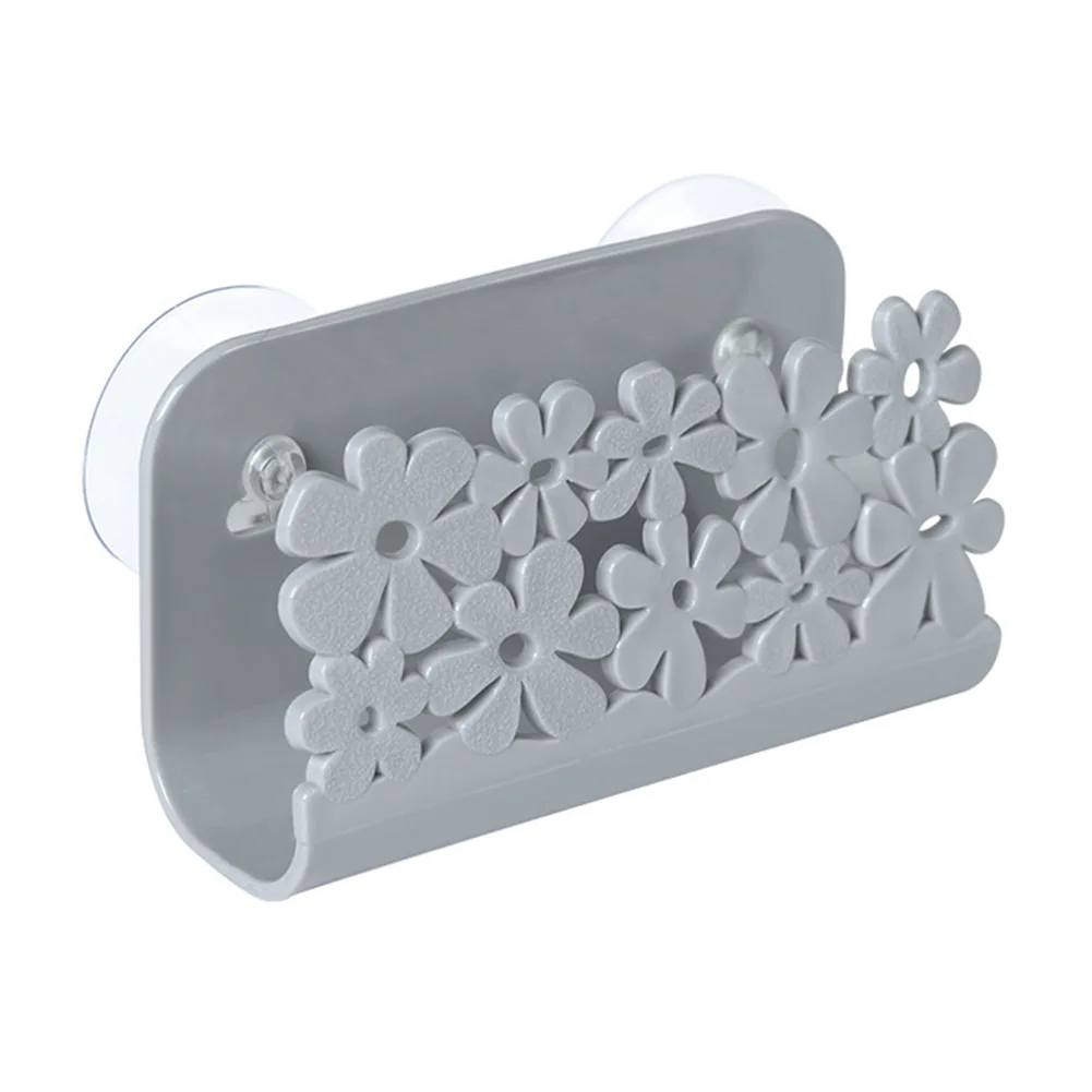 

Kitchen Sink Sponge Holder Self Adhesive Suction Cup Drain Drying Rack Bathroom Soap Shelf Storage Organizer Kitchen Accessories