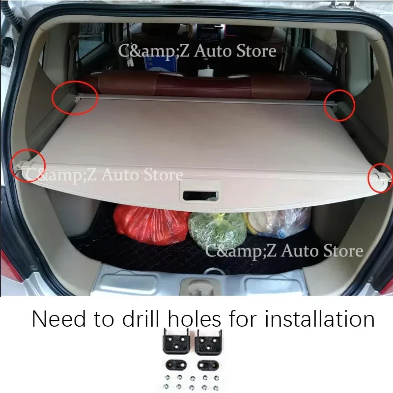Car Trunk Storage Rack Cover For Nissan Versa Note E12 2014 2015 ~ Retractable Pad Cargo Liner Shelters Auto Accessories
