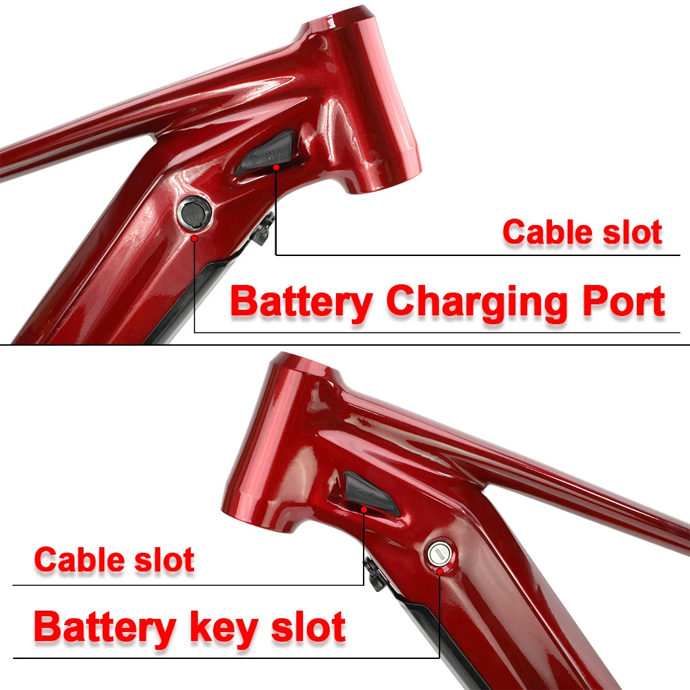 Electric Mountain Bike Frame E-bike Frame 27.5/29ER Hybrid Bike 17/19inch Bafang M620 Mid-Motor 17.5Ah Integrated Battery