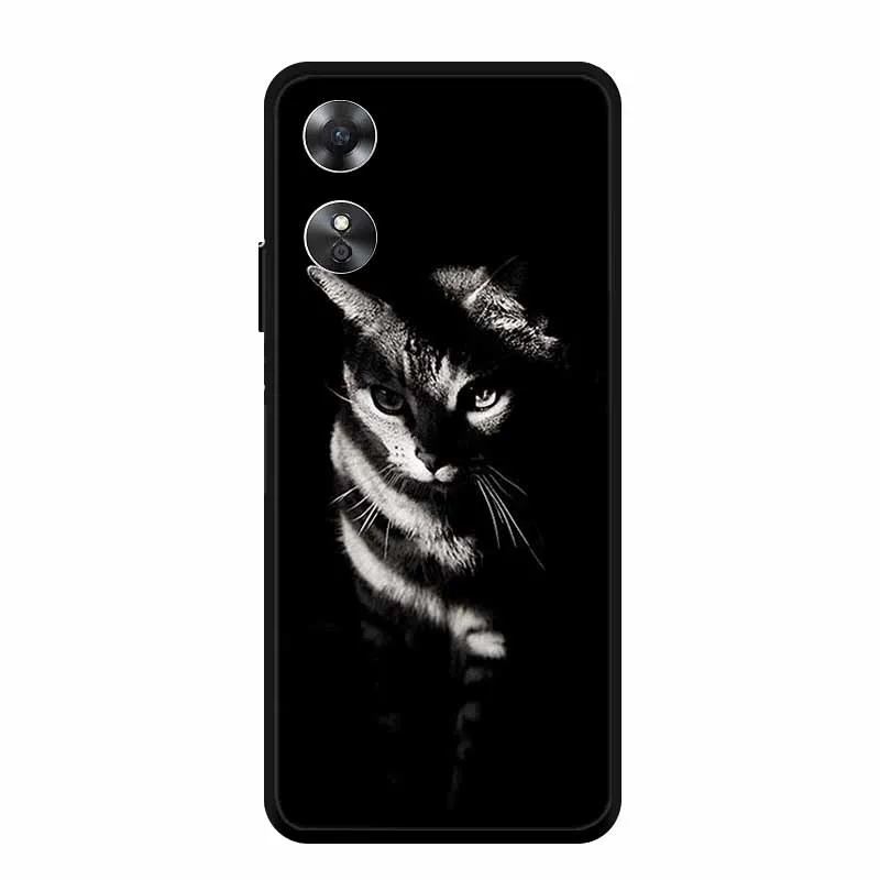 Cool Animal Design Black Edge Silicone Soft Phone Cover Case