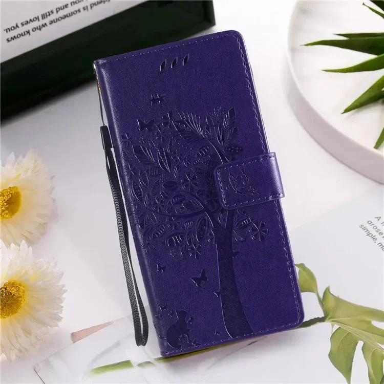 Elegant Leather Flip Stand Wallet Phone Case Cover