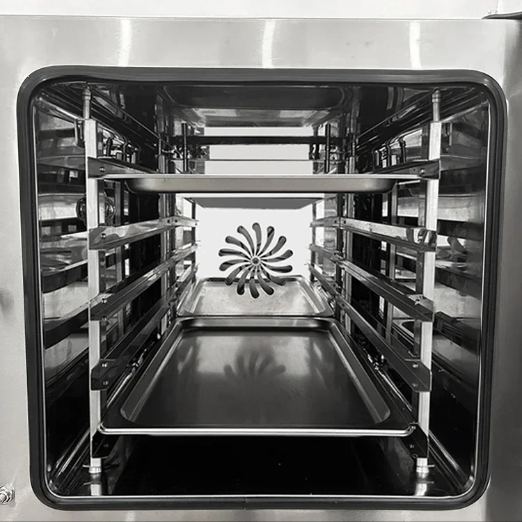 Commercial 5 Trays Steam Baking Oven Electric Bakery Kitchen Equipment Combi Hot Air Convection Oven With Steam 4