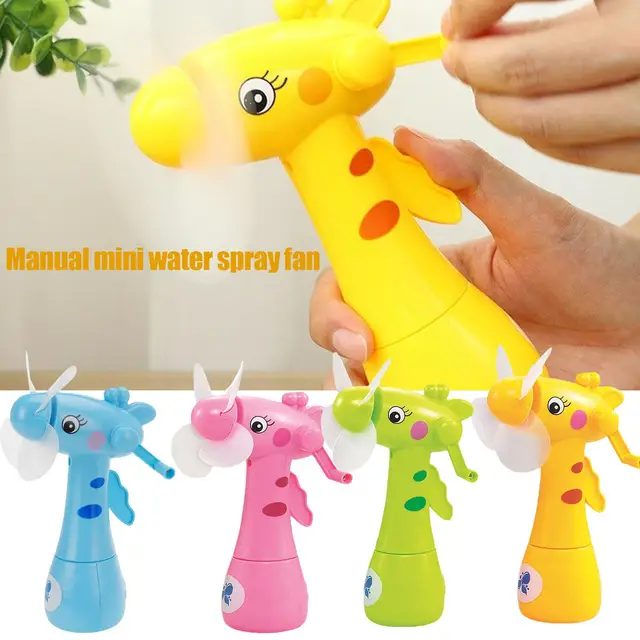 Cartoon Girafe Brume d'eau Brume Spray Ventilateur Été Humidificateur  extérieur Refroidissement Manuel Spray Refroidissement Voyage Mini  Ventilateur Portable Childr I2a8