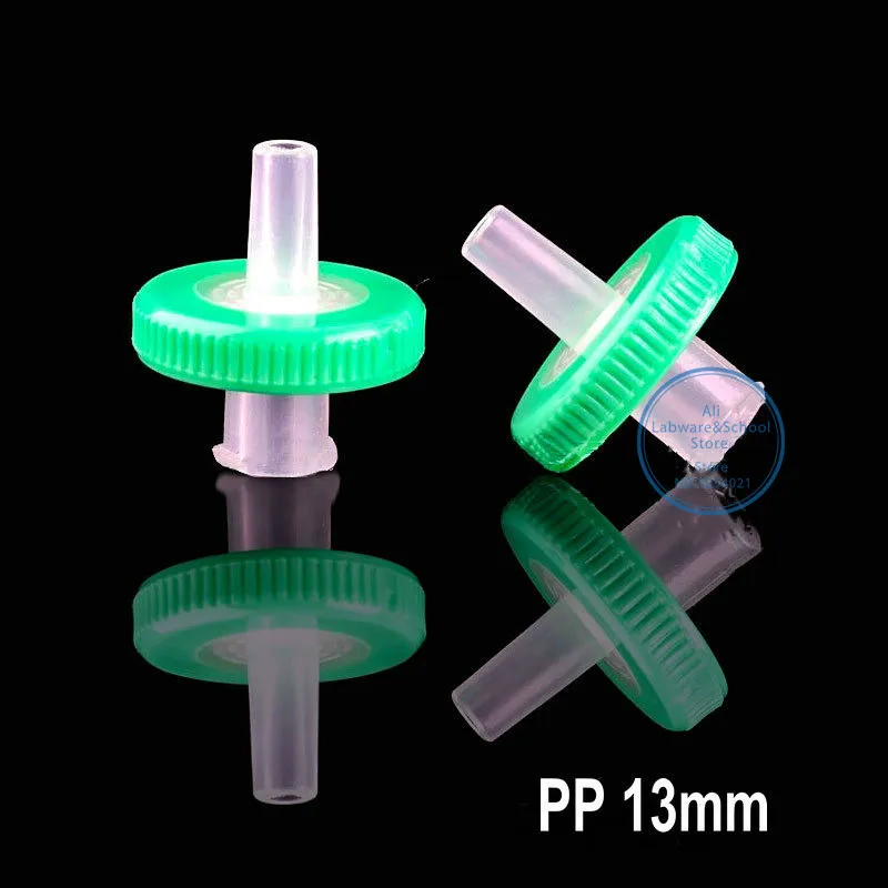 100pcs lab 13mm 25mm Disposable PP Syringe millipore filtration microporous membrane needle filter