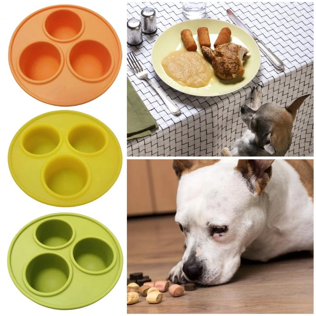 Frozen Dog Treat Molds Freeze Refill Treats Food Dispenser Reusable Treat  Tray Pupsicle Treat Mold Silicone Molds For - AliExpress