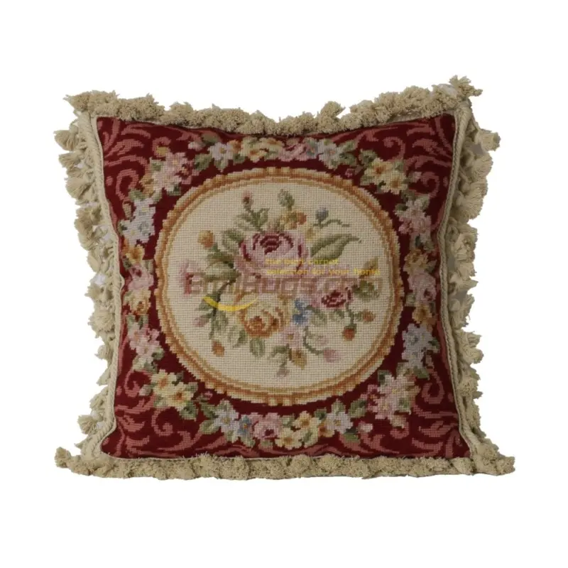 

Needlepoint floss hold pillow pillow national knitting needle embroider cross-stitch rococo cloth art european-style bedroom