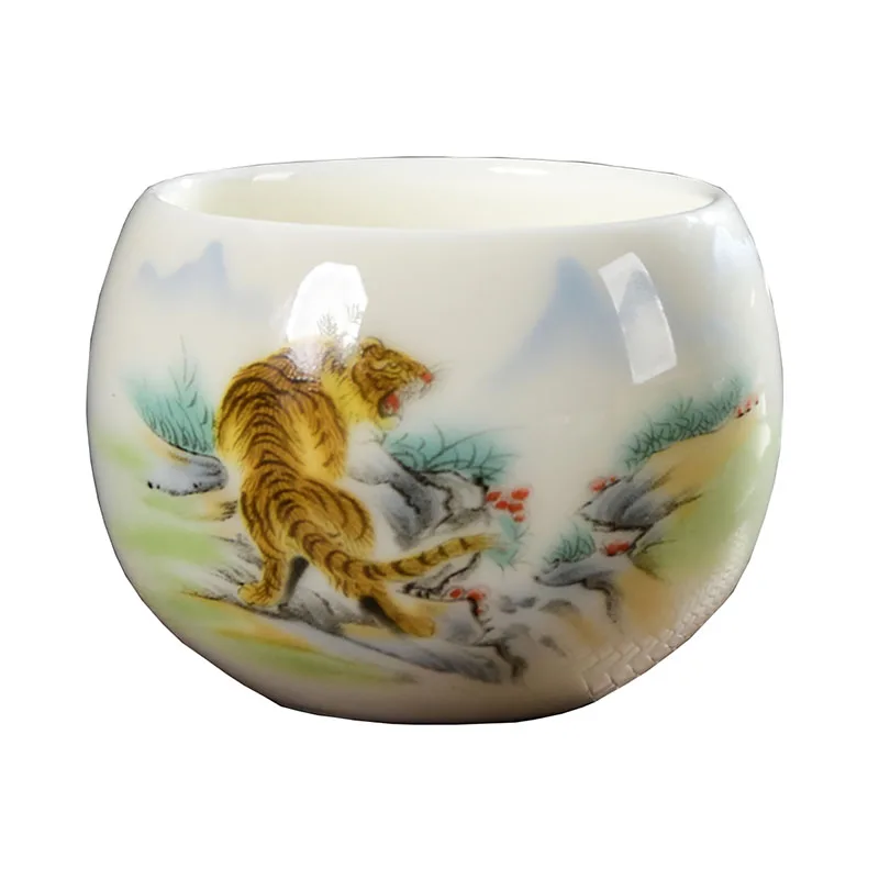 Chinese Zodiac Pottery Cup, Tea Cup, Teaware, Different Kinds of Animals Shape, Bowl for Tea Ceremony, Ceramics Teacup, 150ml,
