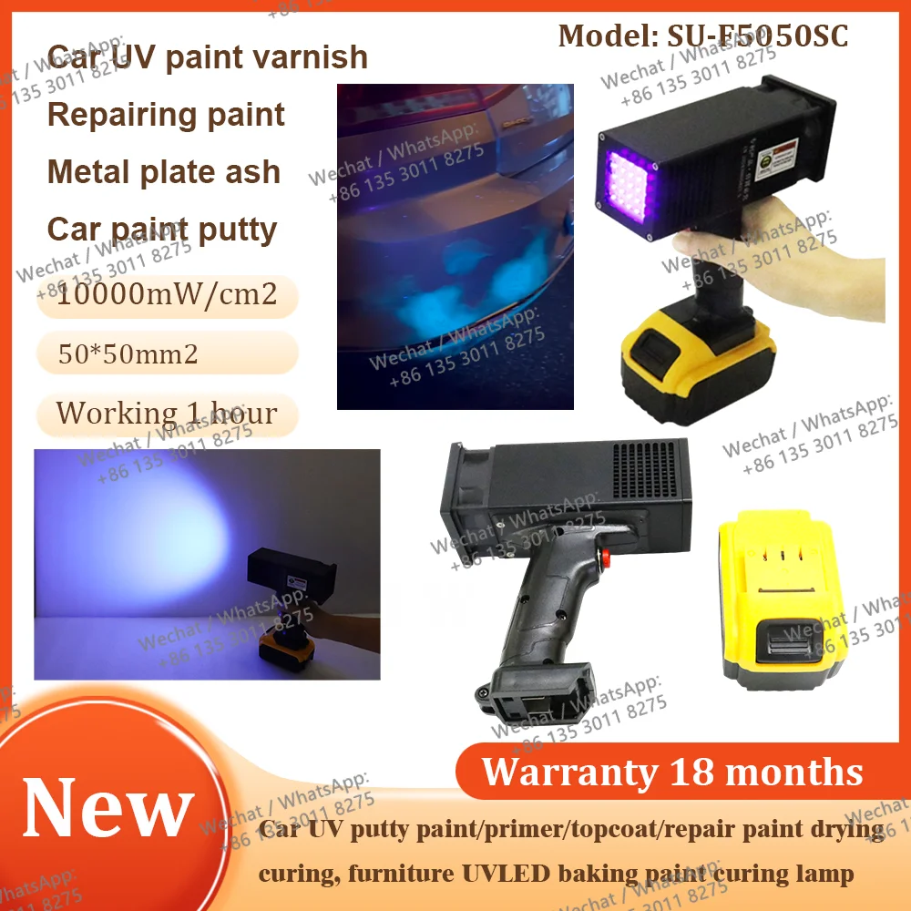 Factory Price 395nm 365nm Hand-held UV LED Curing Lamp for Car Paint Repair and Curing Glue