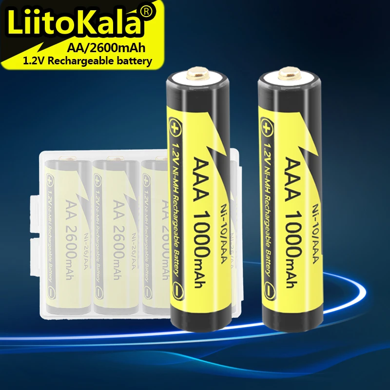 125pcs Liitokala Ni10/aaa Aaa 1.2v 1000mah Nimh Rechargeable