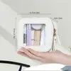 Tsa Approved Cosmetic Bag Waterproof Faux Leather Transparent Cosmetic Bag with Dual Zipper Closure for Outdoor Business Travel 5