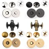10 Sets Metal Double Rivet Magnetic Clasps Buttons Fastener Bag Press Buckle Purses Handbag Clothes DIY Accessories 14mm 18mm 1