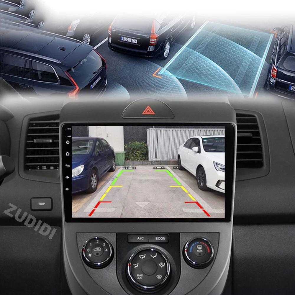 Radio de coche Android 16 para Kia Soul AM 2007 - 2011 estéreo GPS Navi Carplay Android Auto reproductor de vídeo Multimedia 2din DVD 5