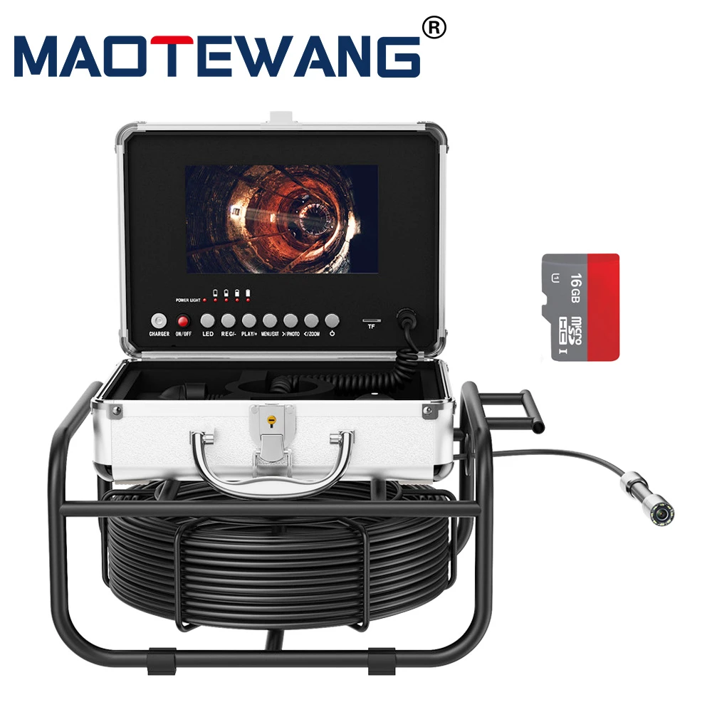 Sewer Pipe Inspection Camera with WiFi Wireless/512HZ Pipe Locator Auto