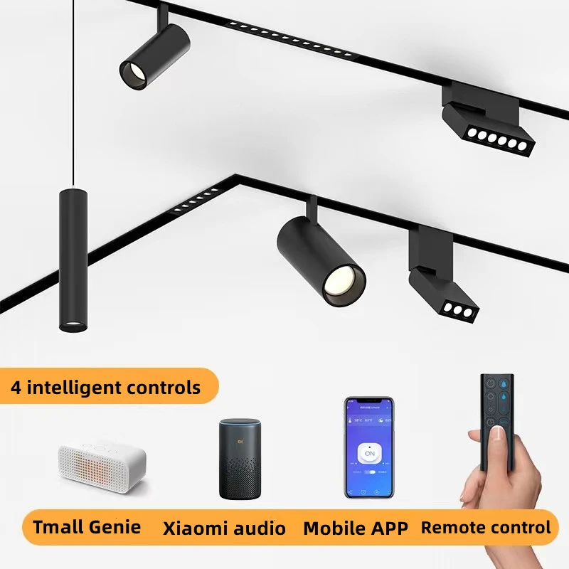 PDQ Tmall Genie Smart LED Track Light Embedded Masterless Lighting Lamp