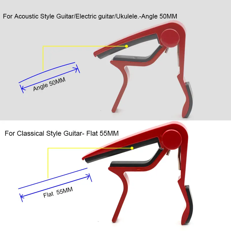 Universal Capo Guitar Accessories Quick Change Clamp Key Aluminium Alloy Metal Acoustic Classic Guitar Capo for Parts guitar capo
