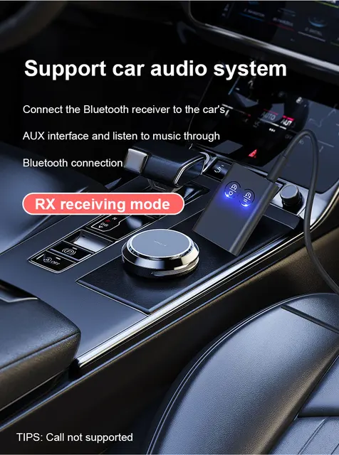 Adattatore Bluetooth 5.3 Per Auto Con AUX - Trasmetti Musica Senza Fili - Alimentazione USB - Foto 6