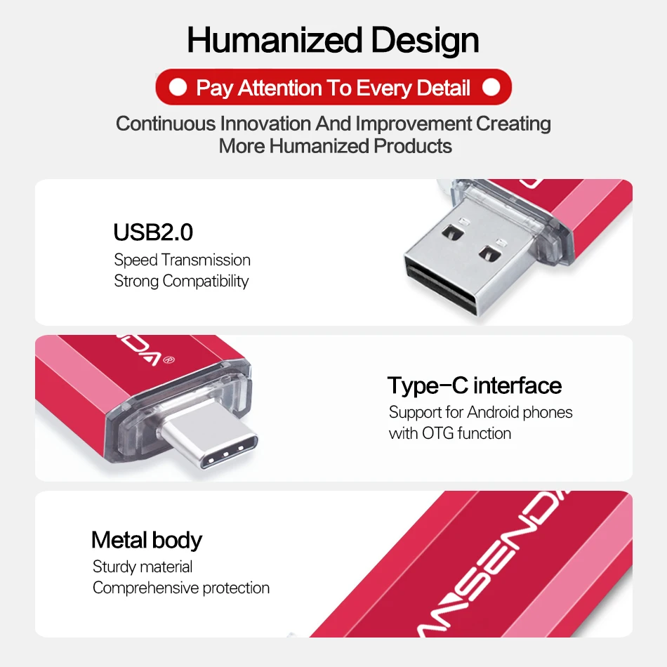 Рисунок 3 - WANSENDA металлический флеш-накопитель