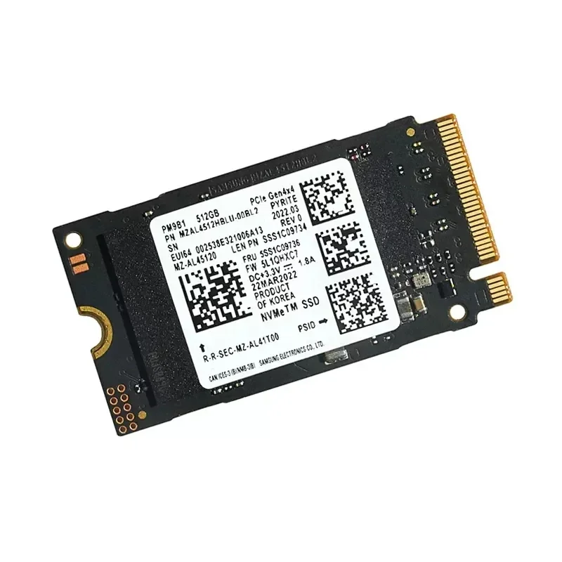 新品同様✨ Samsung PM9B1 1TB NVMe／PCIE4／2242 Samsung PM9B1 MZ-AL41T00 1TB M.2 2242 NVMe PCIe Gen4x4 SSD