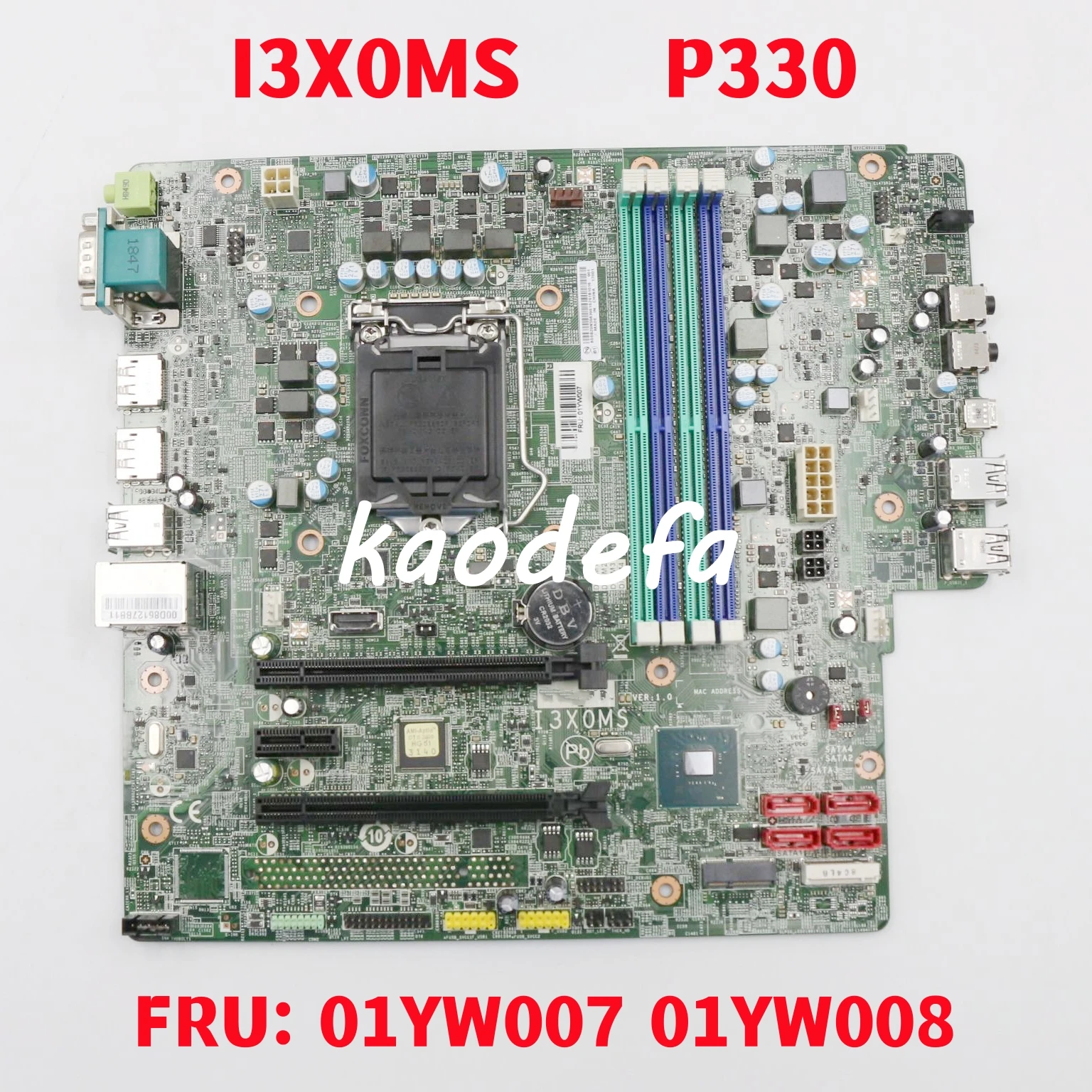 

I3X0MS VER:1.0 Mainboard For Lenovo ThinkStation P330 Workstation Laptop Motherboard FRU: 01YW007 01YW008 100% Test OK