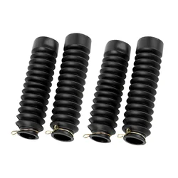 Motorcycle Dust - Proof Shock Absorber Protector Boots - Set of 2 Gaiters (4Pcs)