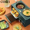 CUKYI Electric 3 in 1 Household Breakfast machine mini bread toaster baking oven omelette fry pan hot pot boiler food steamer EU 3