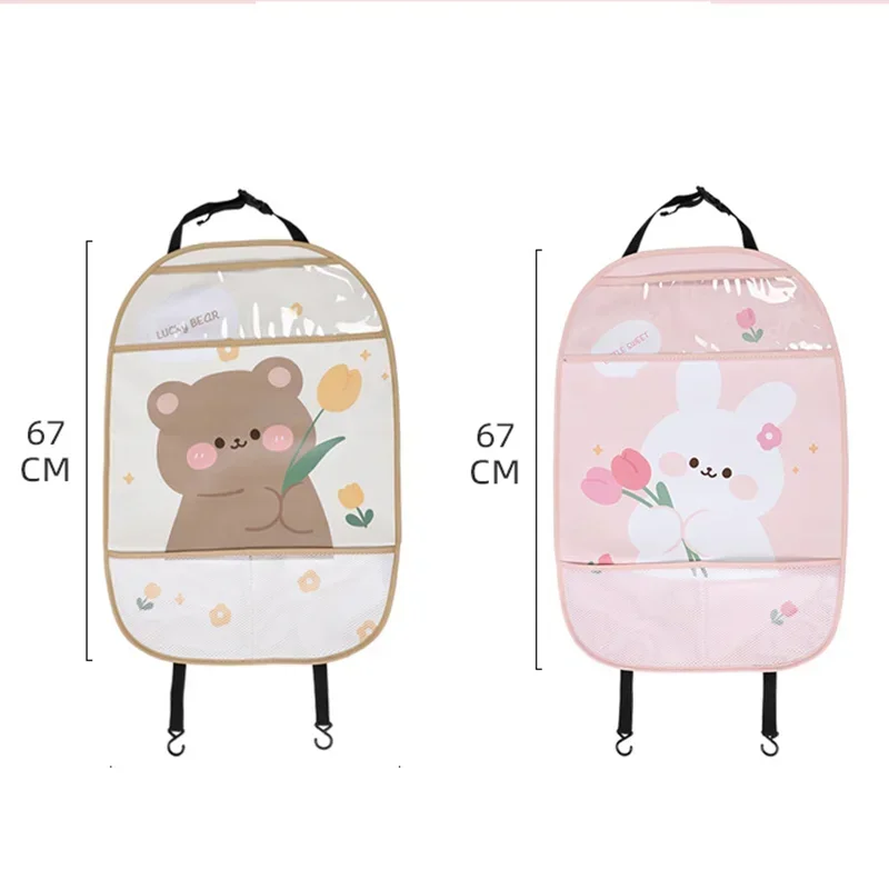 1 Pc Anti-Child-Kick Pad Car Seat Back Cover Protector for Kids Cartoon Auto Anti Kick MatBag Waterproof