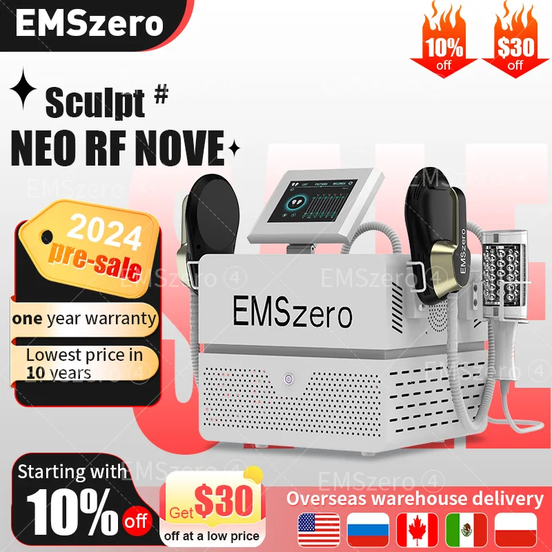 EMSzero Neo RF Body Contouring Machine Roller Fat Reduction EMS Sculpt Shaping HIEMT 2024 Weight loss Medspa EMSzero newest update neo ems 14 tesla 200hz 6500w hiemt 5 handles pelvic stimulation pad optional muslce sculpting machine