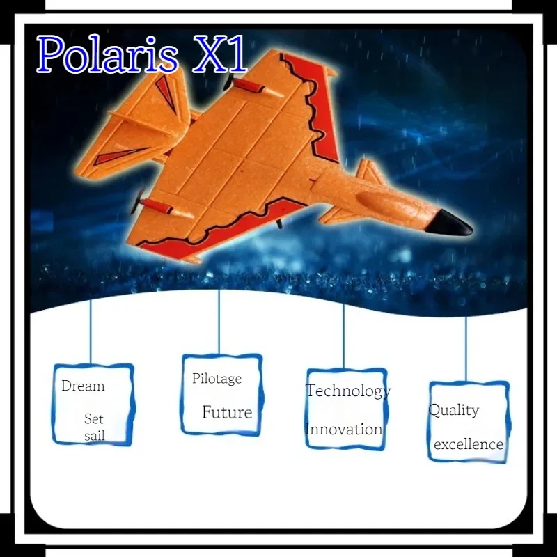 

Remote Control Fighter Polaris X1 Toy Aircraft Toy Glider Model Fixed Wing Sea, Land, And Air