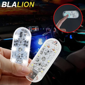 BLALION 충전식 터치 센서 라이트, 미니 무선 자동차 천장 램프, 독서등 트렁크, 자동차 인테리어 장식 조명, 1pc