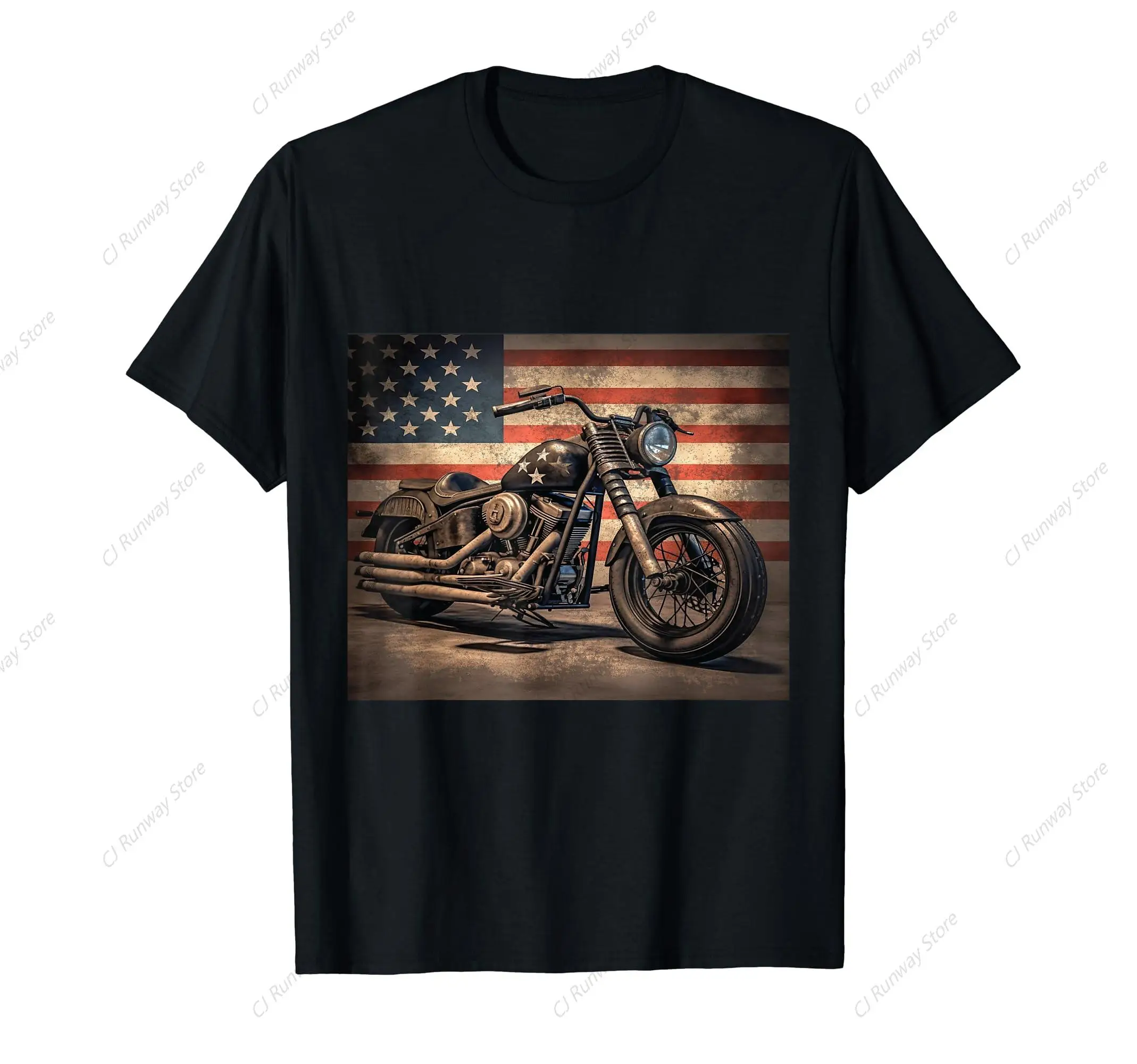 Biker Nation Cycle Flag Shirt main image 1