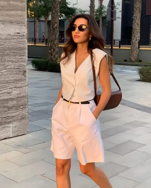 TRAF Halter Blended Vest Summer Vests For Women 2023 Sleeveless Button-Up  Front Fasten Laps Pockets Vest Casual Vacation Vest - AliExpress