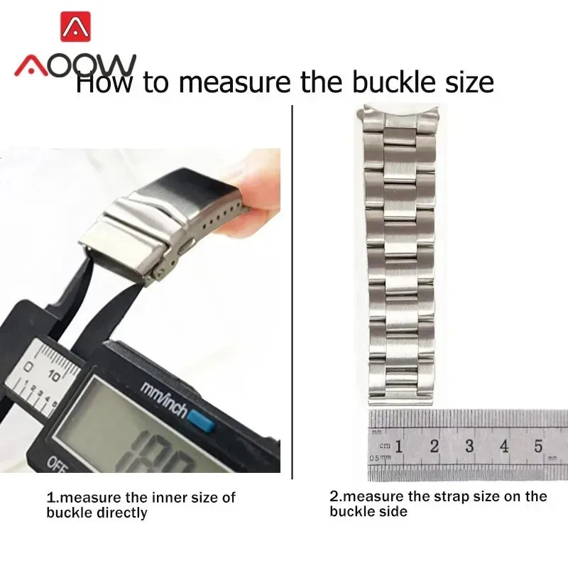 16mm 18mm 20mm 22mm 316L Solid Stainless Steel Watch Clasp Folding Buckle with Safety Premium Men Women Metal Watch Buckle watch buckle clasp watch buckle