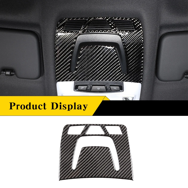 

For Toyota Supra GR A90 2019-2022 Soft Carbon Fiber Car Front Reading Light Panel Cover Sticker Parts Car Interior Accessories